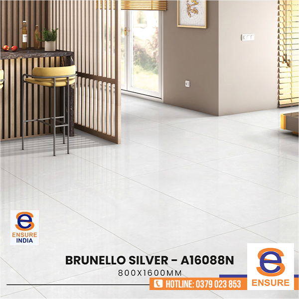 Gạch Glossy Brunello Silver A16088N 800x1600 mm